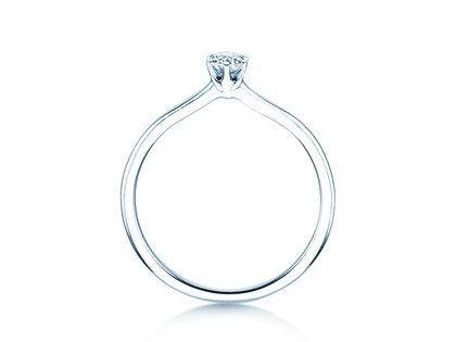 Verlovingsring Royal in zilver 925/- met Lab-grown diamant 0,15ct E/VS