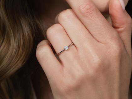 Verlovingsring Spirit in zilver 925/- met diamant 0,15ct G/VS