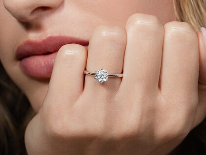 Verlovingsring Spirit in 9K witgoud met diamant 1,00ct G/SI
