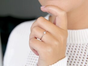 Verlovingsring Spirit in zilver 925/- met diamant 0,15ct G/VS