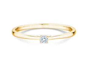Verlovingsring Surprise in 14K geelgoud met diamant 0,05ct H/SI