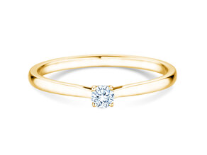 Verlovingsring Surprise in 14K geelgoud met diamant 0,10ct H/SI