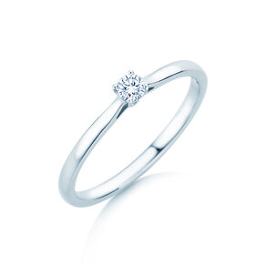Verlovingsring Surprise in zilver 925/- met diamant 0,10ct H/SI
