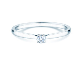 Verlovingsring Surprise in zilver 925/- met diamant 0,10ct H/SI