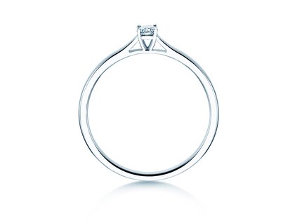 Verlovingsring Surprise in zilver 925/- met diamant 0,10ct H/SI