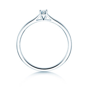 Verlovingsring Surprise in zilver 925/- met diamant 0,10ct H/SI
