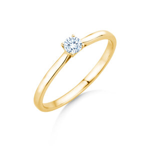 Verlovingsring Surprise in 14K geelgoud met Lab-grown diamant 0,15ct E/VS