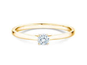 Verlovingsring Surprise in 14K geelgoud met Lab-grown diamant 0,15ct E/VS
