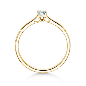 Verlovingsring Surprise in 14K geelgoud met Lab-grown diamant 0,15ct E/VS