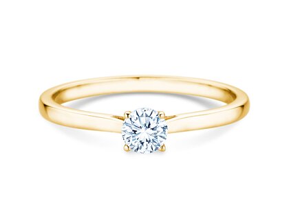 Verlovingsring Surprise in 18K geelgoud met diamant 0,25ct G/SI