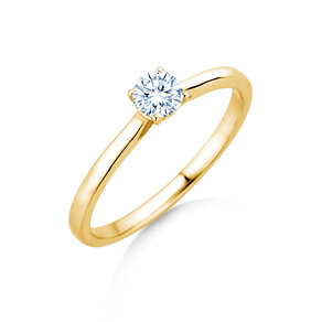 Verlovingsring Surprise in 18K geelgoud met diamant 0,25ct G/SI
