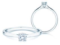 Verlovingsring Surprise in 14K witgoud met diamant 0,30ct G/SI