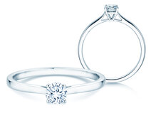 Verlovingsring Surprise in 18K witgoud met diamant 0,25ct G/SI