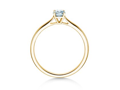 Verlovingsring Surprise in 18K geelgoud met diamant 0,25ct G/SI
