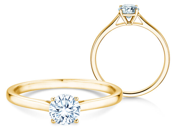 Verlovingsring Surprise in 14K geelgoud met Lab-grown diamant 0,50ct E/VS