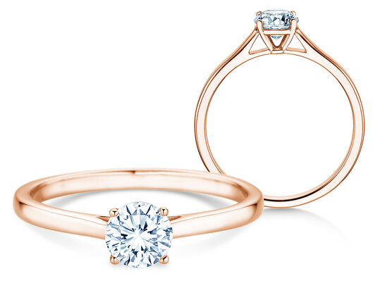 Verlovingsring Surprise in 9K witgoud met diamant 0,50ct H/SI