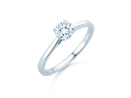 Verlovingsring Surprise in 9K witgoud met diamant 0,50ct H/SI