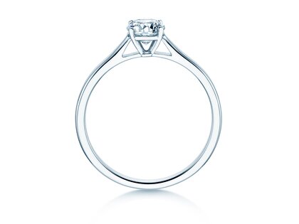 Verlovingsring Surprise in 9K witgoud met diamant 0,50ct H/SI