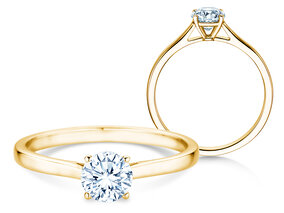 Verlovingsring Surprise in 18K geelgoud met diamant 0,60ct G/SI