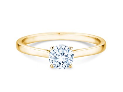 Verlovingsring Surprise in 18K geelgoud met diamant 0,60ct G/SI