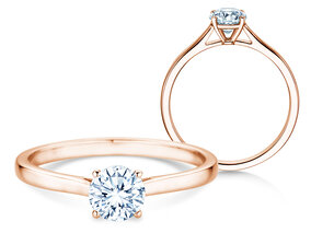 Verlovingsring Surprise in 18K roségoud met diamant 0,60ct G/SI