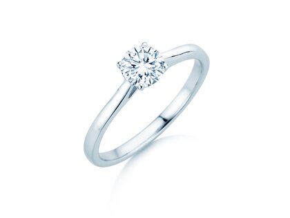 Verlovingsring Surprise in 18K witgoud met diamant 0,60ct H/SI