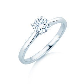 Verlovingsring Surprise in 18K witgoud met diamant 0,60ct H/SI