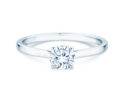 Verlovingsring Surprise in 18K witgoud met diamant 0,60ct H/SI