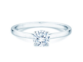 Verlovingsring Surprise in 18K witgoud met diamant 0,60ct H/SI