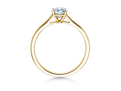 Verlovingsring Surprise in 18K geelgoud met diamant 0,60ct G/SI