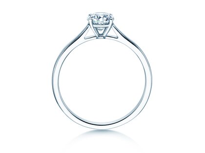 Verlovingsring Surprise in 18K witgoud met diamant 0,60ct H/SI