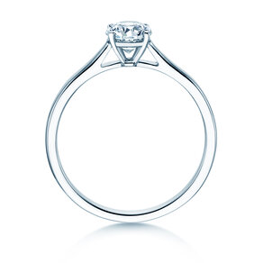 Verlovingsring Surprise in 18K witgoud met diamant 0,60ct H/SI