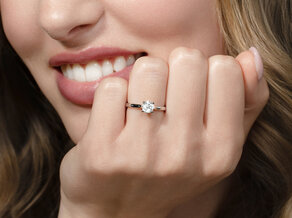 Verlovingsring Surprise in 9K geelgoud met diamant 0,75ct G/SI