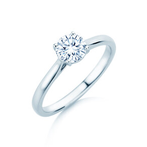 Verlovingsring Surprise in 18K witgoud met Lab-grown diamant 0,75ct E/VS