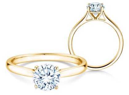 Verlovingsring Surprise in 14K geelgoud met diamant 1,00ct G/SI