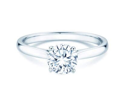Verlovingsring Surprise in 18K witgoud met diamant 1,00ct H/SI
