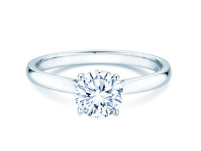 Verlovingsring Surprise in 18K witgoud met diamant 1,00ct H/SI