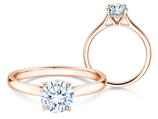 Verlovingsring Surprise in 9K witgoud met diamant 1,00ct H/SI