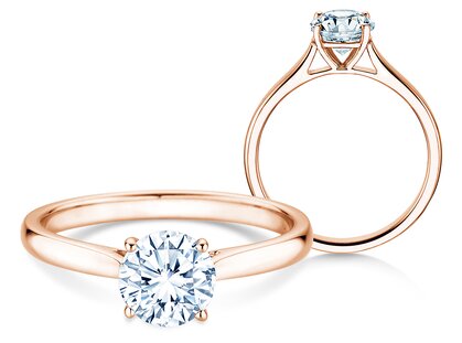 Verlovingsring Surprise in 14K roségoud met diamant 1,00ct G/SI