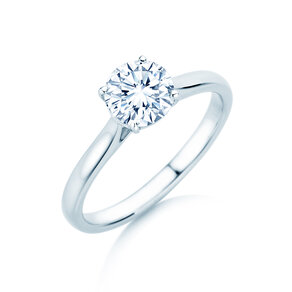 Verlovingsring Surprise in 18K witgoud met diamant 1,00ct H/SI