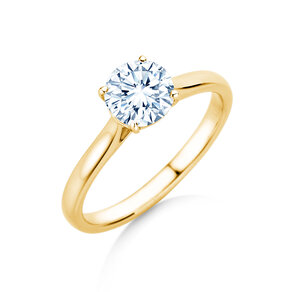 Verlovingsring Surprise in 9K geelgoud met diamant 1,00ct H/SI