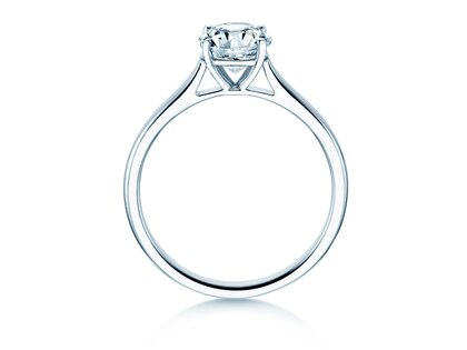 Verlovingsring Surprise in 18K witgoud met diamant 1,00ct H/SI