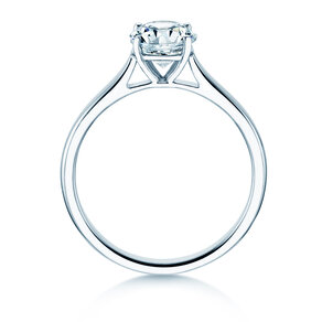 Verlovingsring Surprise in 18K witgoud met diamant 1,00ct H/SI