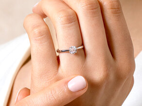 Verlovingsring Surprise in 9K geelgoud met diamant 0,75ct G/SI
