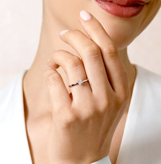 Verlovingsring Surprise in zilver