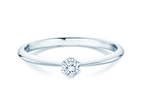 Verlovingsring The One in zilver 925/- met diamant 0,15ct G/IF