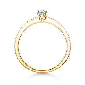 Verlovingsring The One in 14K geelgoud met diamant 0,15ct H/SI