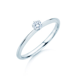 Verlovingsring The One in zilver 925/- met diamant 0,15ct G/IF