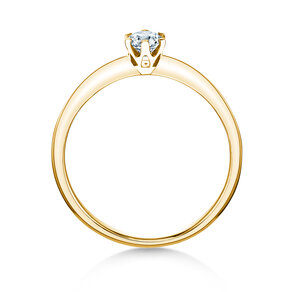 Verlovingsring The One in 14K geelgoud met Lab-grown diamant 0,25ct E/VS