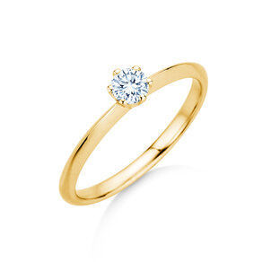 Verlovingsring The One in 14K geelgoud met Lab-grown diamant 0,25ct E/VS